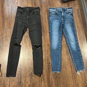 sold together or separate. black and blue skinny jeans.